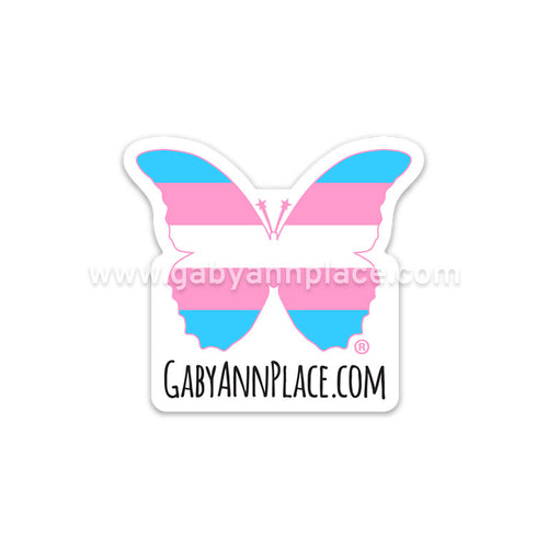 GabyAnnPlace.com Transgender Butterfly® Logo Sticker