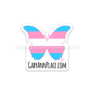 GabyAnnPlace.com Transgender Butterfly® Logo Sticker