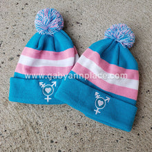 Load image into Gallery viewer, Transgender Colors Hat with Pom