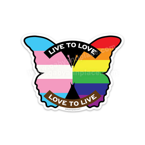 Modern Pride Butterfly Magnet