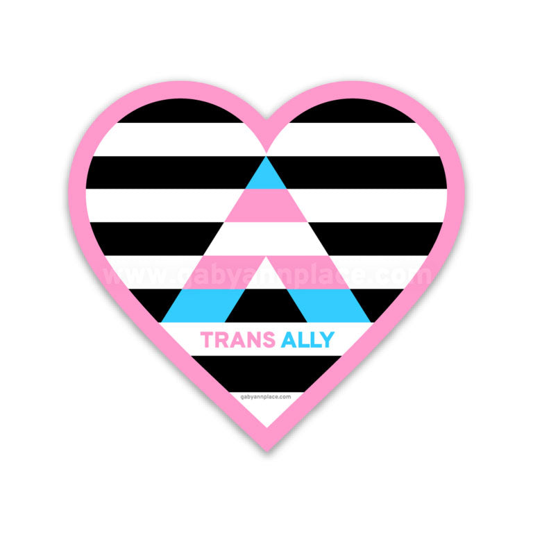 Trans Ally Heart Magnet