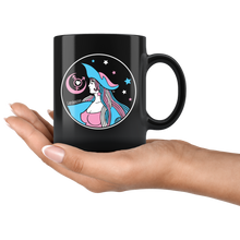 Load image into Gallery viewer, Transgender Defender Gal logo Black Ceramic Mug