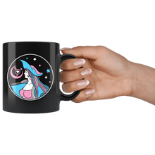 Load image into Gallery viewer, Transgender Defender Gal logo Black Ceramic Mug