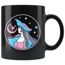 Load image into Gallery viewer, Transgender Defender Gal logo Black Ceramic Mug